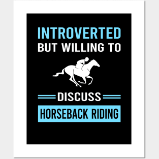 Introverted Horseback Riding Horse Riding Posters and Art